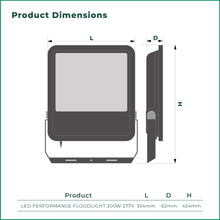 Load image into Gallery viewer, LEDVANCE LED PERFORMANCE FLOODLIGHT 200W 277V (865)