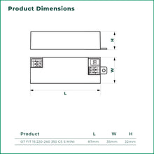 Load image into Gallery viewer, OSRAM OT FIT 15W 220-240V 350 CS S MINI CONSTANT CURRENT LED NON-DIMMABLE DRIVER