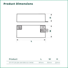 Load image into Gallery viewer, OSRAM OT FIT 20W 220-240V 350 CS S MINI CONSTANT CURRENT LED NON-DIMMABLE DRIVER