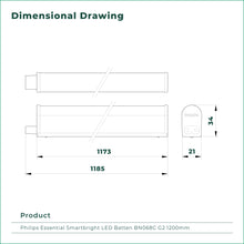 Load image into Gallery viewer, PHILIPS ESSENTIAL SMARTBRIGHT LED BATTEN BN068C G2 (3.6W/7W/10.6W/14W)