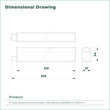 Load image into Gallery viewer, PHILIPS ESSENTIAL SMARTBRIGHT LED BATTEN BN068C G2 (3.6W/7W/10.6W/14W)
